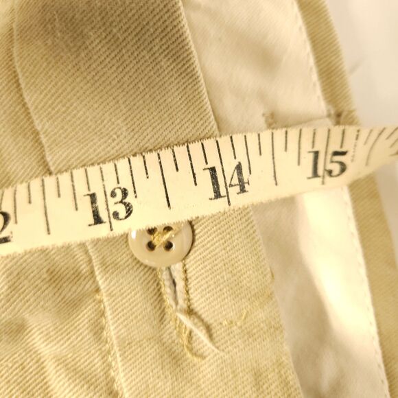 Bulwark FR Fire Resistant Mens 42x30 Beige Flat Front Cotton Chino Khaki Pants - Picture 6 of 7